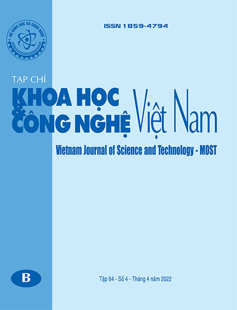 Tạp chí Khoa học & Công nghệ Việt Nam B - Số 4 (2022)